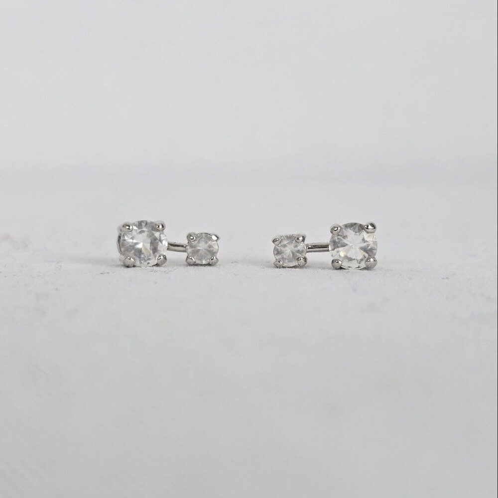 Swarovski Crystal Silver Stud Earrings